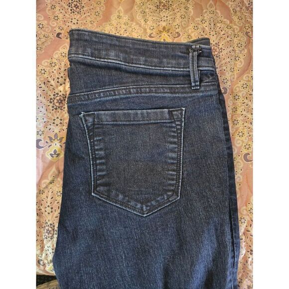 Ann Taylor LOFT Modern Crop Jeans Size 30/10 Dark Wash Denim Straight-Leg Womens - Picture 10 of 13